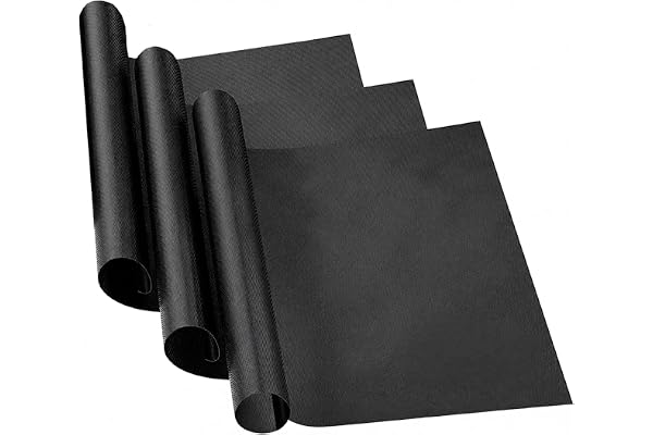 LUKATA Stor Tålig Ugnsliner (3-pack) - Teflon Ugnsliners för Botten av Ugn för Gas-, Elektriska och Fläktassisterade Ugnar - Återanvändbara Non-stick Ugnsmattor för Botten av Ugn - BPA-fria