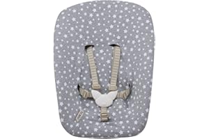 JYOKO KIDS Fodera in Cotone Compatibile con Stokke NewBorn (WHITE STAR)