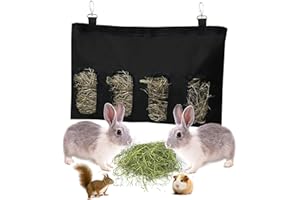 WDZYRM Sac De Mangeoire De Foin De Lapin Sac De Foin pour Animaux Mangeoire De Foin pour Lapin Mangeoire pour Lapin pour Cochon d'Inde Sac De Foin De Cochon d'Inde Sac De Foin Suspendu Feeder Bag