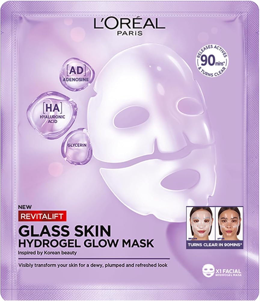 L'Oreal Skin Expert L’Oreal Paris Revitalift Glassy Skin Şeffaflaşan Hidrojel Maske