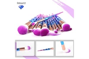 Make up Pinsel set IMURZ 18pcs professionelles pinselset makeup Schminkpinsel Set für das Concealer Liquid Foundation Blusher Eye Makeup (Champagner Gold)