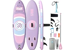 Niphean Tavola SUP Gonfiabile Adulti, SUP Gonfiabile da 305 cm con ala Balanced per Principianti E Accessori Resistenti, Stand up Paddle Gonfiabile per Adulti, Paddle Board Multifunzione per Yoga