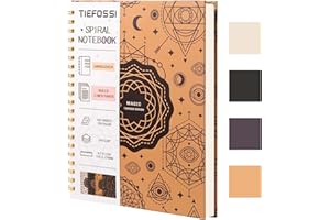 ‎TIEFOSSI TIEFOSSI Spiral-Notizbuch, Tagebuch, großes College-Notizbuch mit Spiralbindung, 216 x 297 mm, drahtgebundenes Büro-Tagebuch, A4-Letter-Notizbuch für Arbeitsstudium, 100 g/m² dickes Papier