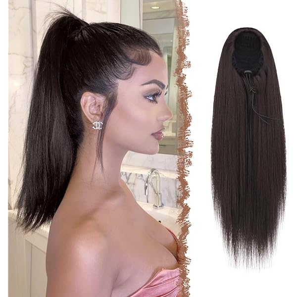 Pferdeschwanz-Extension 30,5 Cm – Gewellt, Gelockt, Mit Spitze, Synthetisch, Für Schwarze Frauen