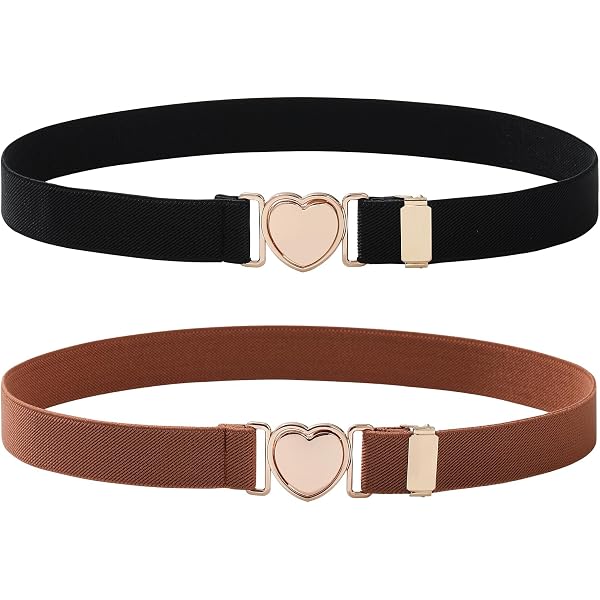 4 Ceintures Élastiques Enfants Sans Boucle - Réglables, Extensibles - Pour Filles Et Garçons