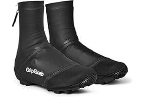 GripGrab PACR Waterproof Gravel Shoe Covers for Rain MTB CX Mountain Bike Overshoes Tight Fitting Windproof Aero Gaiters
