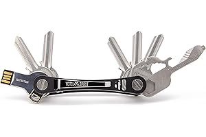 Yotei Spirit® Kompaktowy organizer na klucze – inteligentny breloczek do kluczy z USB i kluczem wielozadaniowym