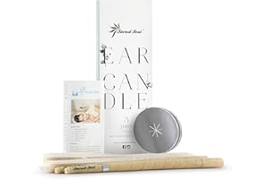 SACRED SOUL HOLISTICS Sacred Soul Hopi Ear Candles Therapist Standard - CE Certified - Beeswax, Scented Aroma With Filters & Protector Discs (3 Pairs | 6 candles)