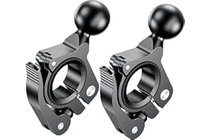 iMESTOU 1" Ram Ball Adapter for Handlebars, Aluminium 1 inch Handlebar Ball Base Work with Ram Bike Phone Mounts (2)