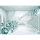 Papier Peint Enfant Murando Papier Peint Intissé Feuilles Feuillage Vertes 350x256 Cm Décoration Murale XXL Poster Papier Peint Autocollant