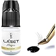 LASET Eyelash Extension Glue for Volume Individual Eyelashes Semi Permanent Eyelash Glue Lash Adhesive Extra Strong Lash Artists Latex Free Eyelashes Adhesive 1 sec drying