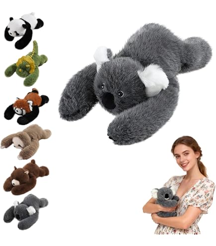 Koala Qui Respire – Peluche Lumineuse Avec Musique Apaisante Et Ventre Doux, Anti-Stress Pour Adulte Et Enfant (30x18 Cm)
