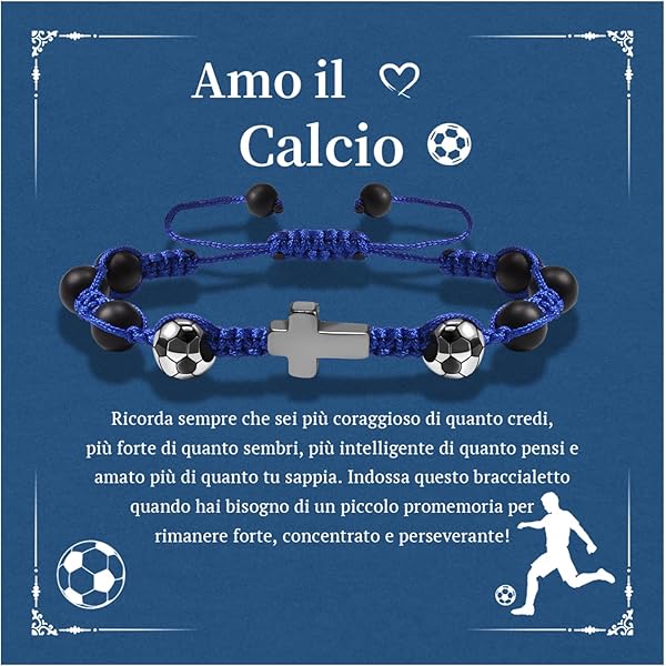 Set Di 12 Braccialetti Da Calcio Intrecciati Con Perline - Per Bambini E Ragazzi - Foto 11