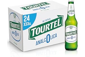Tourtel Cassa Birra Analcolica con 24 Bottiglie da 33 cl, 7.92 L, Birra Analcolica Premium Lager dal Gusto Pieno e Deciso e dal Colore Giallo Paglierino, Zero Alcol
