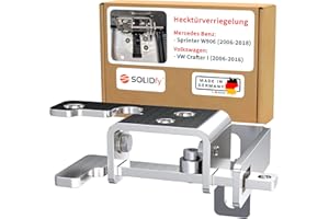 ‎SOLIDFY SOLIDfy® - Hecktürverriegelung für Mercedes Sprinter W906 und VW Crafter I Typ 2E | Hecktür Einbruchschutz Sicherung Wohnmobil Camper