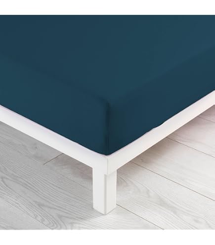 Fusion Home Furnishings Starline Lenzuolo con Angoli, Cotone, Red, Single-Fitted Sheet