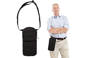 QCZJ Urinbeutelabdeckung, Katheter-Abflussbeutelhalter mit Innensicherungsverschluss, verdeckter Drainage-Oberschenkelbeutel mit Schnellverschluss.