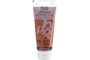 PEBEO Studio Acrylics Fine, 832-355, Vernice acrilica, Rame, 100 ml