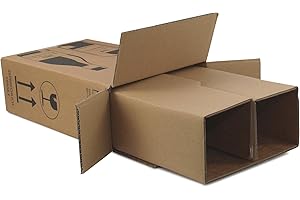 KARTON-BILLIGER 10x Carton d'expédition bouteilles Carton à vin pour 2 bouteilles de vin (Certificat PTZ - DHL)