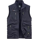 Oralidera Chaleco de Secado R&aacute;pido para Hombre Chaleco de Pesca Transpirable con Bolsillo M&uacute;ltiple Chalecos Sin Mangas Chaque