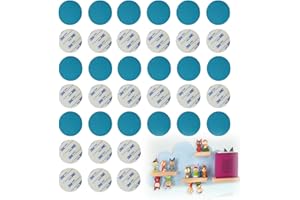 AZWOOD Lot de 36 plaques métalliques autocollantes en acier inoxydable avec adhésif pour figurines Tonie - Tenue extra forte pour figurines Toniebox