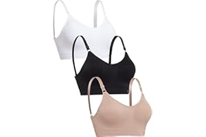 Channo Sujetador Deportivo de Licra Casual Cómodo sin Aros y sin Costuras, con Relleno Fijo