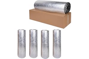 Cathpetic Dämmmatte Auto Selbstklebend 10mm 50 cm x 200 cm=1 m²,Schallschutzmatte Schaumstoffrolle,Feuchtigkeitsdicht, Kältebeständig, Wärmeisolierend und Schallisolierend Dämmmatte,4 Rolle