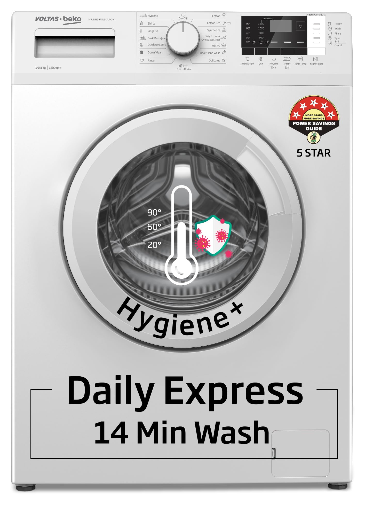 Voltas Beko 6.5 Kg 5 Star Fully Automatic Front Load Washing Machine: A Premium Cleaning Solution