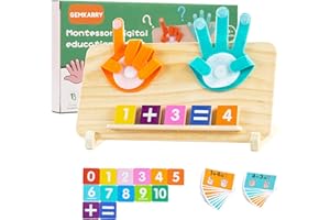 GEMKARRY Spielzeug ab 3 Jahre, Montessori Spielzeug ab 3 4 5 Jahre,Holzspielzeug Zahlen Lernen Geschenke Vorschule Jungen Mädchen Kinderspielzeug Lernspiele ab 3-7 Jahre für Jungen Mädchen STEM Geburtstag