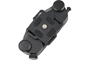 Gexuamz Klips do Paska, Aparatu, Plecaka - Ze Stopu Aluminium, Szybkie Zapięcie, Uchwyt na Aparat z Uchwytem 1/4, Pasek i Plecak