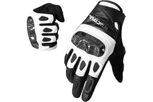 WTACTFUL Goatskin Leather Carbon Motorcycle Gloves for Ultimate Protection and Comfort