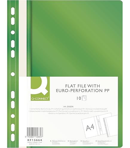 BUSTA A FORATURA TRASPARENTE A4 Con Risvolto Di Chiusura HERLITZ 5896204 In Confezione Da 10