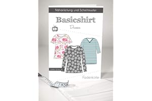 STOFFE WERNING Schnittmuster Fadenkäfer Basic Shirt Damen Gr.32 bis 58 Papierschnittmuster