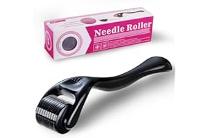 ZEBRLAN Derma-roller Cabello Pelo Barba Facial Microneedling 540 Agujas de Titanio Derma-roller Hombre Mujeres Profesional Rodillo Derma (2mm)