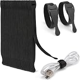Zivacate - 120 Pieces Reusable Cable Ties, [200MM x 12MM] Adjustable Nylon Cable Ties with Hook and Loop, Cable Organizer for