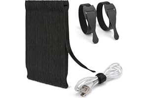 Zivacate 120 Sztuk Wielokrotnego Użytku Opaski Kablowe - 200 x 12 mm nylonowy opaski, organizowania kabli do komputera PC，telewizora，słuchawek i nie tylko