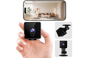 ChapStick Mini Kamera, 4K HD Überwachungskamera Innen Live Übertragung Mobile APP Kamera Überwachung Innen WiFi Kamera mit Batterie Baby Monitor mit Bewegungsmelder Sicherheitskamera mit Nachtsicht