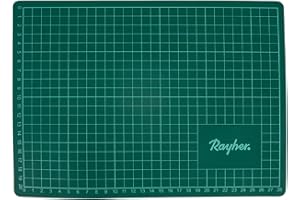 Rayher tappetino da taglio base, 60 x 45 cm, spessore 0,3cm, colore verde, con griglia di allineamento, per lavori creativi con carta e cartone 8923600