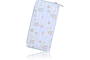 Roffatide Damski portfel na zamek błyskawiczny kopertówka długi portfel podróżny sztuczna skóra portmonetka paszport etui na telefon portfel na karty, Biały pies, Jeden rozmiar, Casual