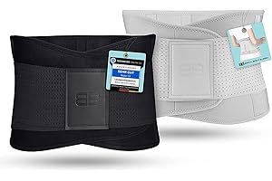 BACK BODYGUARD Pas na plecy – innowacyjne podparcie okolic lędźwiowych – bandaż na plecy odciąża plecy – pas nerkowy do podparcia pleców – 4 rozmiary (XL, szary)