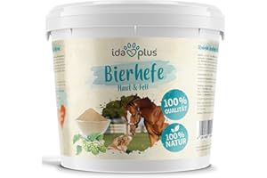 Ida Plus – Poudre de levure de bière Pure – 1,5 kg – Produit 100% Naturel pour Chiens, Chats et Chevaux – Complément Alimentaire pour Un Pelage Brillant et Une Peau Forte