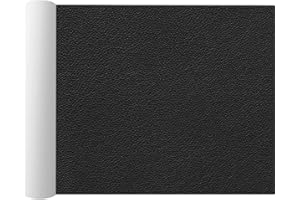 SZYCKJGS Cuir Adhesif Reparation Canapé Noir - Patch Cuir Auto-adhésif 40x200cm, Simili Cuir Autocollant, Patch de Réparation en Cuir Autocollant pour Réparation Canapé, Meubles, Sièges de voiture