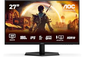 AOC G4 Q27G42XE Monitor PC 68,6 cm (27") 2560 x 1440 Pixel Quad HD Nero, Rosso