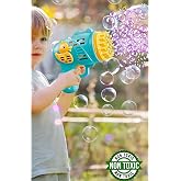 Lrs Store Pilli K&ouml;p&uuml;k Baloncuk Makinesi Tabancası Yeni Tasarım Bol K&ouml;p&uuml;k S&uuml;per Bubble Gun &Ouml;rdek Fig&uuml;rl&uuml;, Mavi