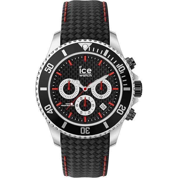 Ice-Watch ICE Chrono Black Brown - Orologio Uomo Con Cinturino In Silicone, Cassa Grande 44mm, Collezione Crono, Nero