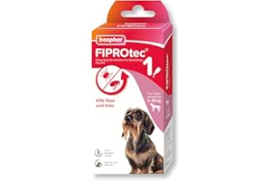 Beaphar | FIPROtec® Spot-On for Small Dogs (2–10kg) | Kills Fleas & Ticks | Vet Strength Treatment | 1 Pipette