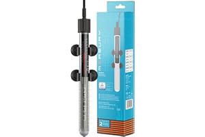 Measury Aquarium Heizung 50W - Heizstab für Aquarium bis 40L - Regelheizer mit Kontrollleuchte