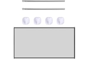 STOOKI Vallas para Perros Barrera Seguridad Niños Escalera Puerta Seguridad Perros Barrera Seguridad Valla Separacion para Perros Adecuada para Mascotas, Bebés 1.8MX 72CM