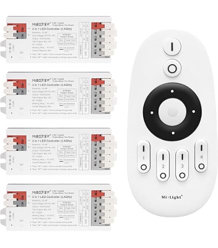 LGIDTECH WL-Box2 Passerelle WiFi 2.4 GHz Pour Lampes LED Milight – Contrôle Via App, Compatible Alexa & Google Home