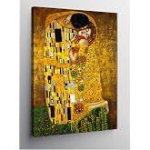 tablo mega Kanvas Tablo Gustav Klimt The Kiss &Ouml;p&uuml;c&uuml;k, 50cm x 70cm